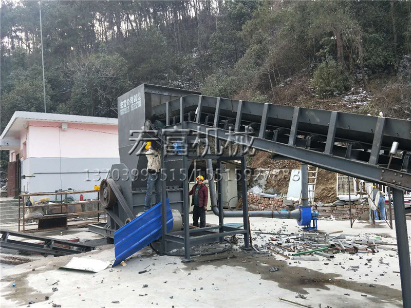 深圳陜西安康廢鐵破碎機貨到安裝